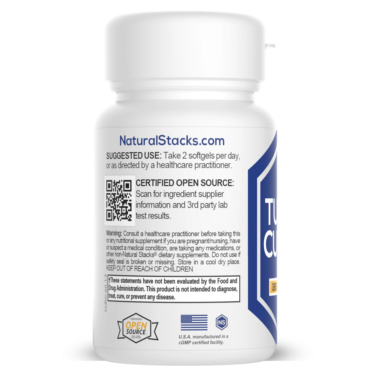 Curcumin with Organic Coconut Oil - 60 ct. (Natural Stacks)