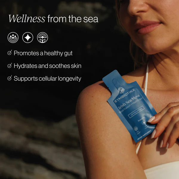 Cymbiotika - Irish Sea Moss 390ml (26x15ml Sachet)(Lemon Vanilla Flavour)