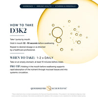 Thumbnail for Quicksilver Scientific Nanoemulsified K2+D3 (50ml / 100 servings)