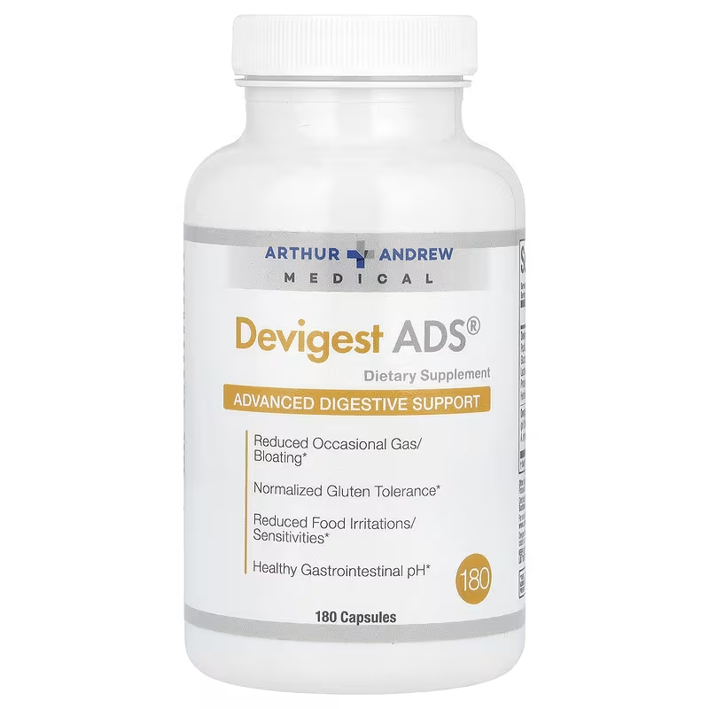 Devigest ADS 180caps (Arthur Andrew Medical) (Digestive Enyzme Formula)