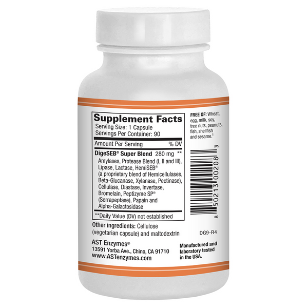AST Enzymes - Digest-GI - Digestive Enzyme Blend (90caps)
