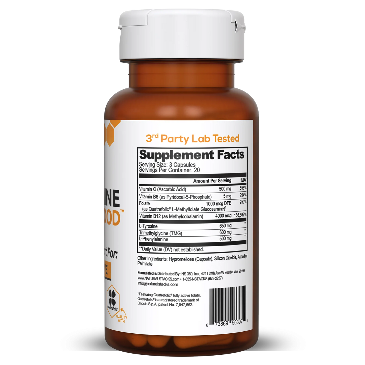 Dopamine Brain Food™ - 60 Capsules (Natural Stacks)