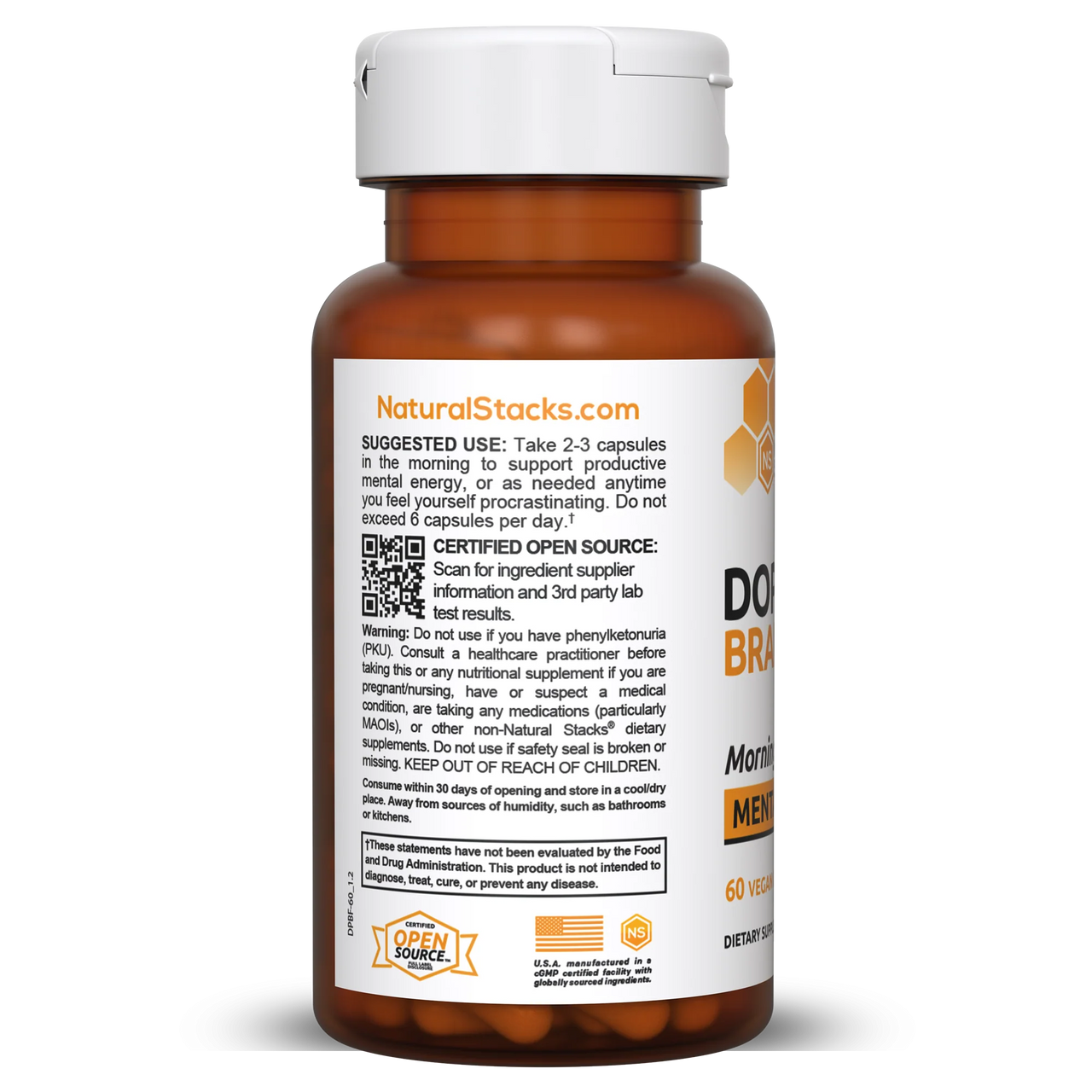 Dopamine Brain Food™ - 60 Capsules (Natural Stacks)