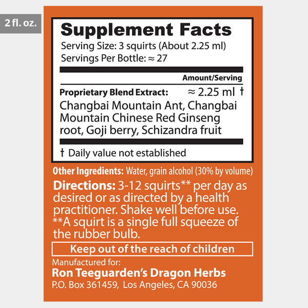 Dragon Herbs - Changbai Mountain Ant Drops (2fl.oz./60ml)