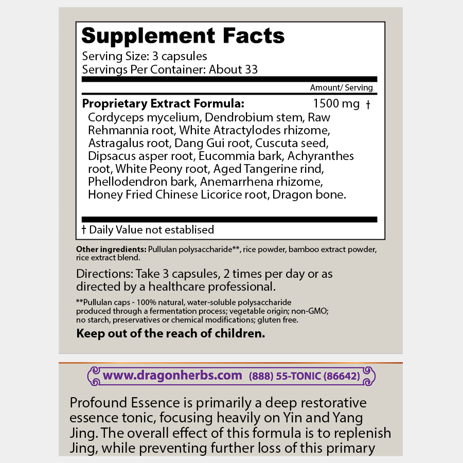 Dragon Herbs Profound Essence 100Caps (500mg)