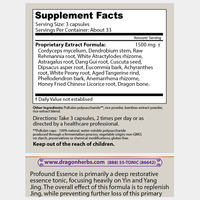 Thumbnail for Dragon Herbs Profound Essence 100Caps (500mg)