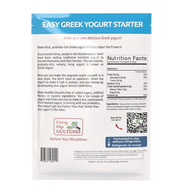 Cutting Edge Cultures | Easy Greek Yogurt starter
