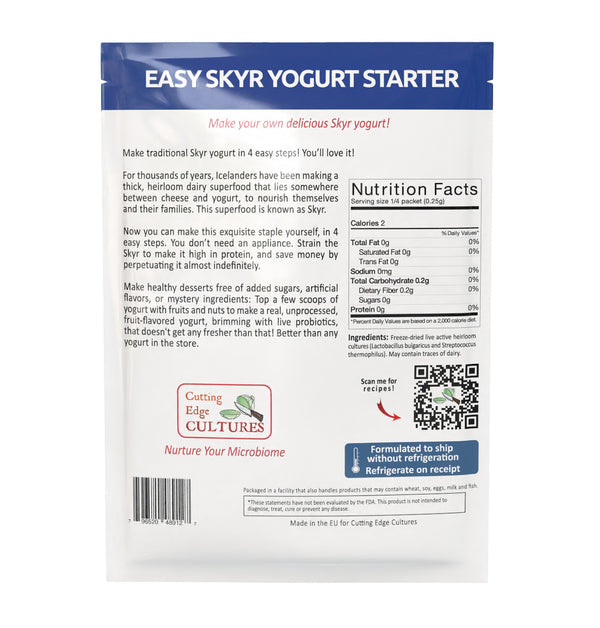 Cutting Edge Cultures | Easy Skyr Yogurt starter