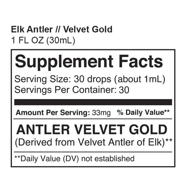 Surthrival Immortal Velvet GOLD (elk antler velvet) 30ml