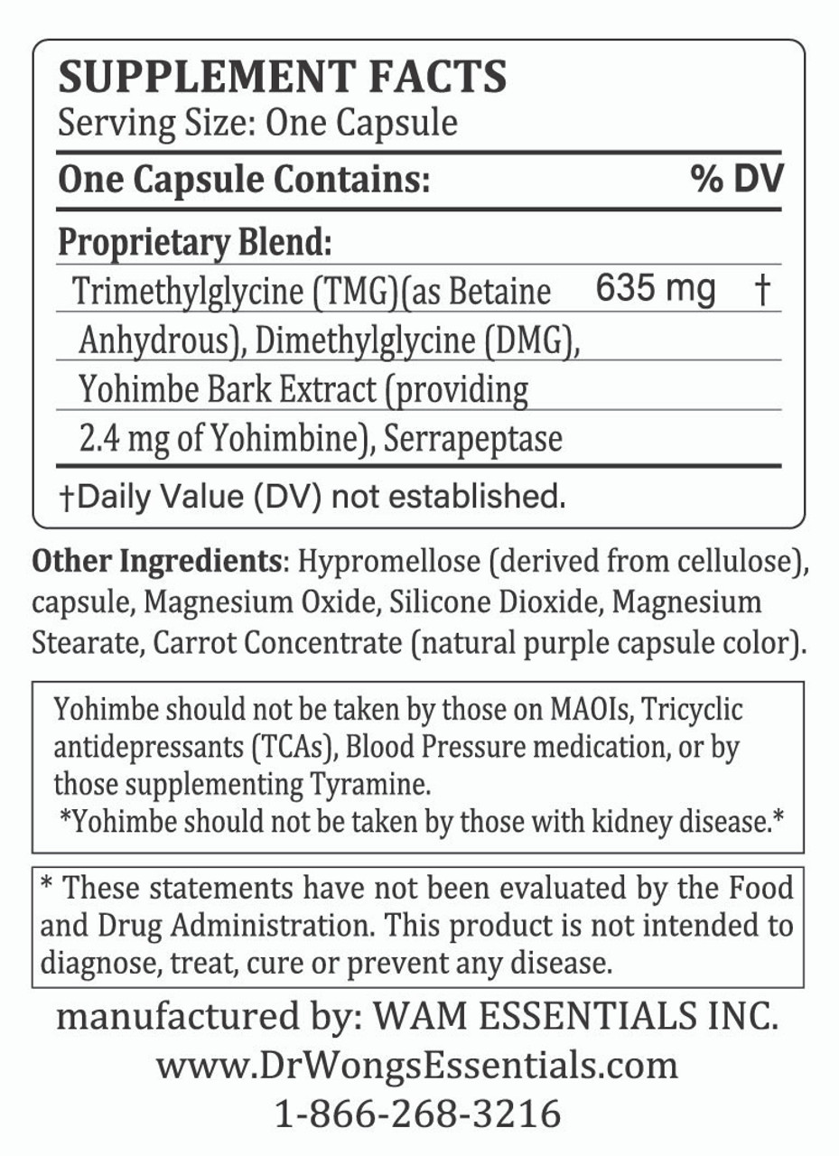 ESSENOX™ (WAM Essentials) 60 Capsules (Previously TMG-DMG)