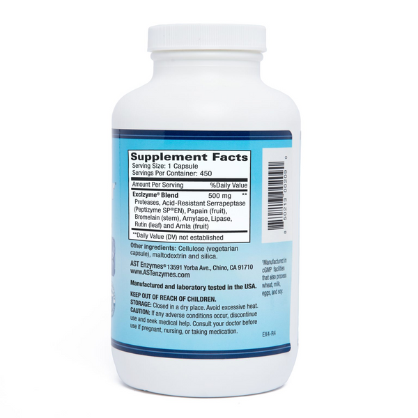AST Enzymes - Excellacor (formerly Exclzyme) – Systemic Enzyme Formula (90 capsules)