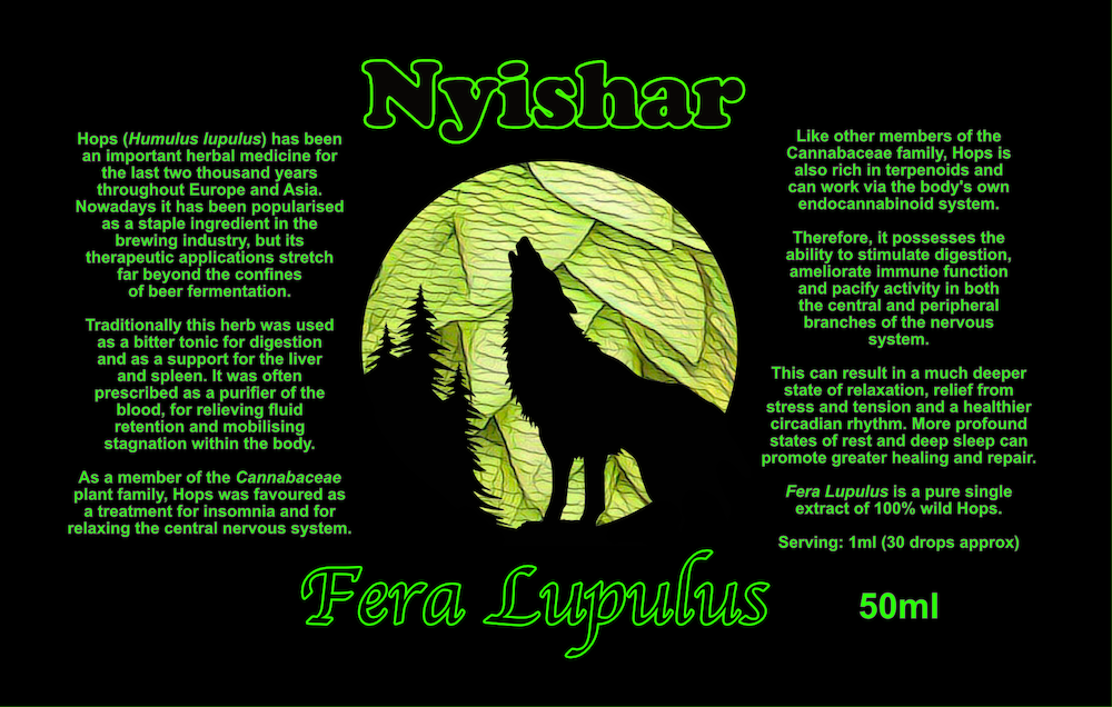 Nyishar - Fera Lupulus (Wild Hops) Extract 50ml (Limited Edition)