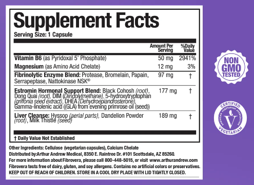 Arthur Andrew Medical - FibroVera AHS - Women’s Hormonal Support Formula (90caps)