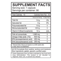 Thumbnail for Pharmaceutical Grade (Omega 3) Fish Oil (90caps 1000mg each)