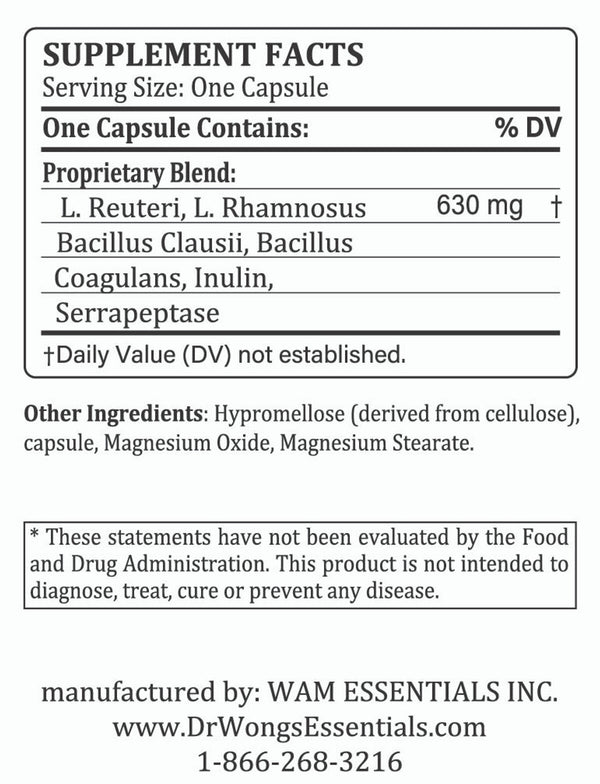 Dr Wong’s WAM Essentials – Floracopia™ Probiotic Supplement (60caps)