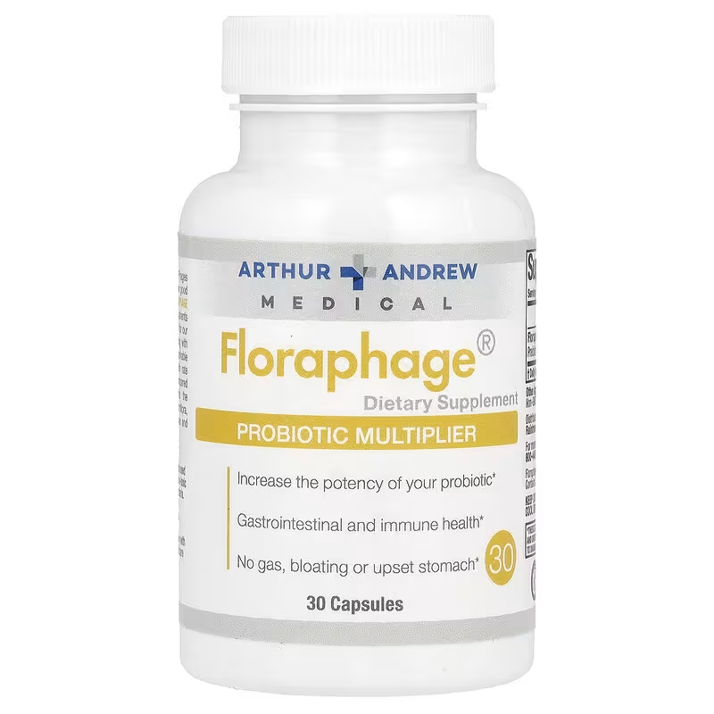 Floraphage, 30 Capsules (Arthur Andrew Medical) (Prebiotic / probiotic supplement)