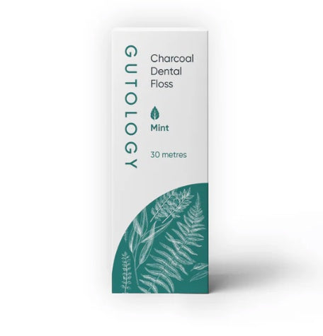 Gutology Charcoal Dental Floss (30 metres - 100 uses) Mint