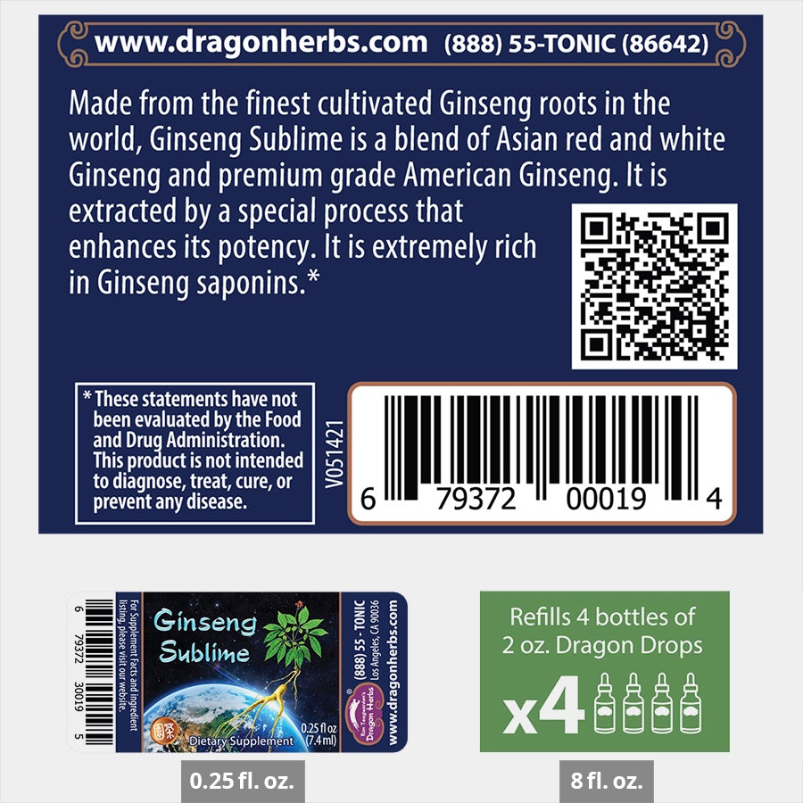 Dragon Herbs Ginseng Sublime 2fl oz (60ml)