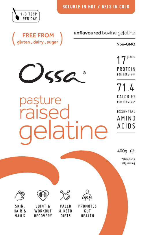 Ossa Pasture-Raised Pure Gelatine (400g)