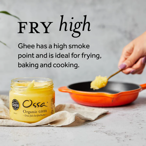 Best Before August 2025 - Ossa Organic Ghee – Grass Fed Clarified Butter (265g)