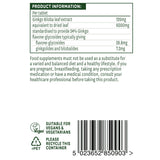 Thumbnail for Natures Aid Ginkgo Biloba 120mg (90 capsules)