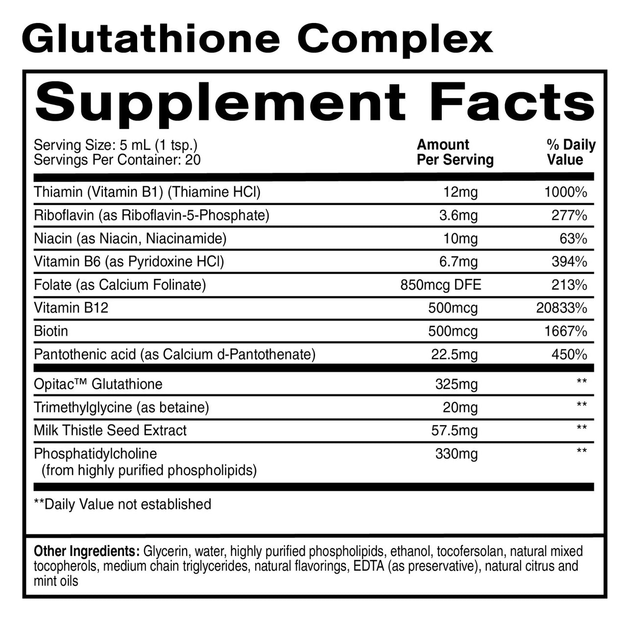 Quicksilver Scientific - Glutathione Complex (100ml)