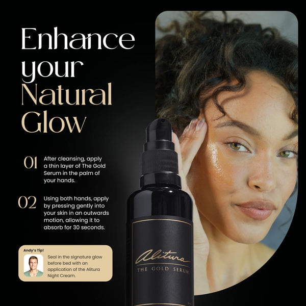 Alitura - The Gold Serum | Botanical Facial Oil for Radiant Skin (100ml)