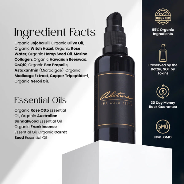 Alitura - The Gold Serum | Botanical Facial Oil for Radiant Skin (100ml)