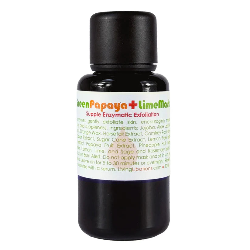 Living Libations - Green Papaya & Lime Enzymatic Exfoliation Mask (30ml)