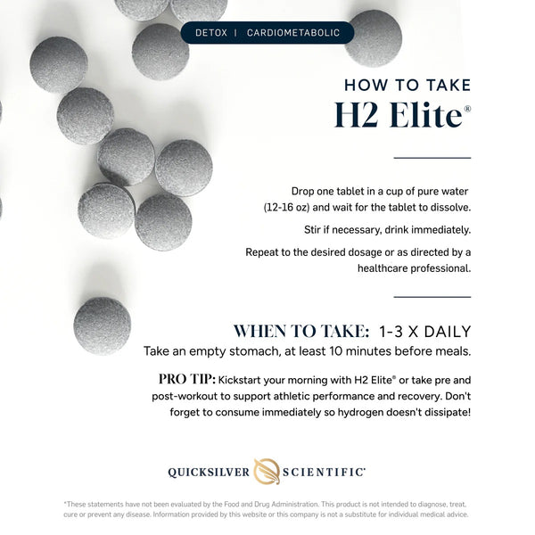 Quicksilver Scientific H2 Elite® (60 tablets)