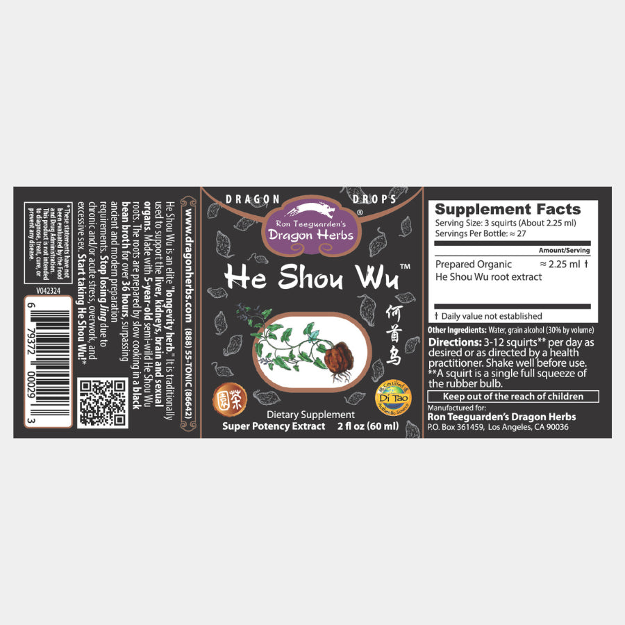 Dragon Herbs - He Shou Wu Drops (2fl.oz./60ml)