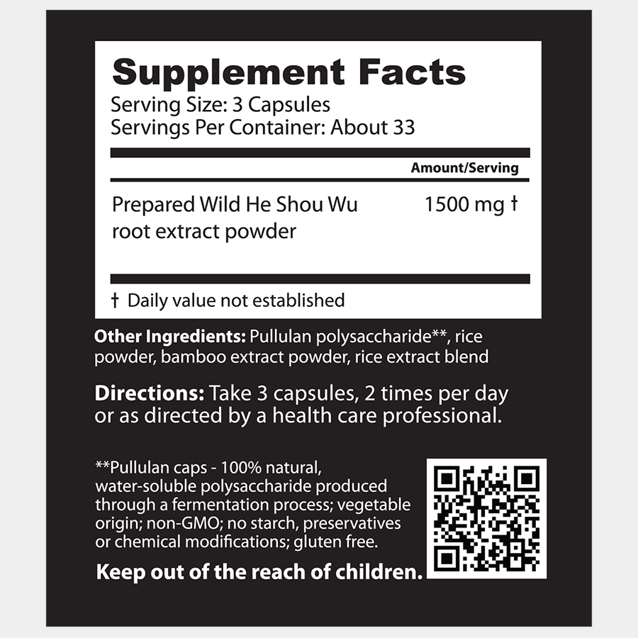 Dragon Herbs He Shou Wu (100caps 450mg)