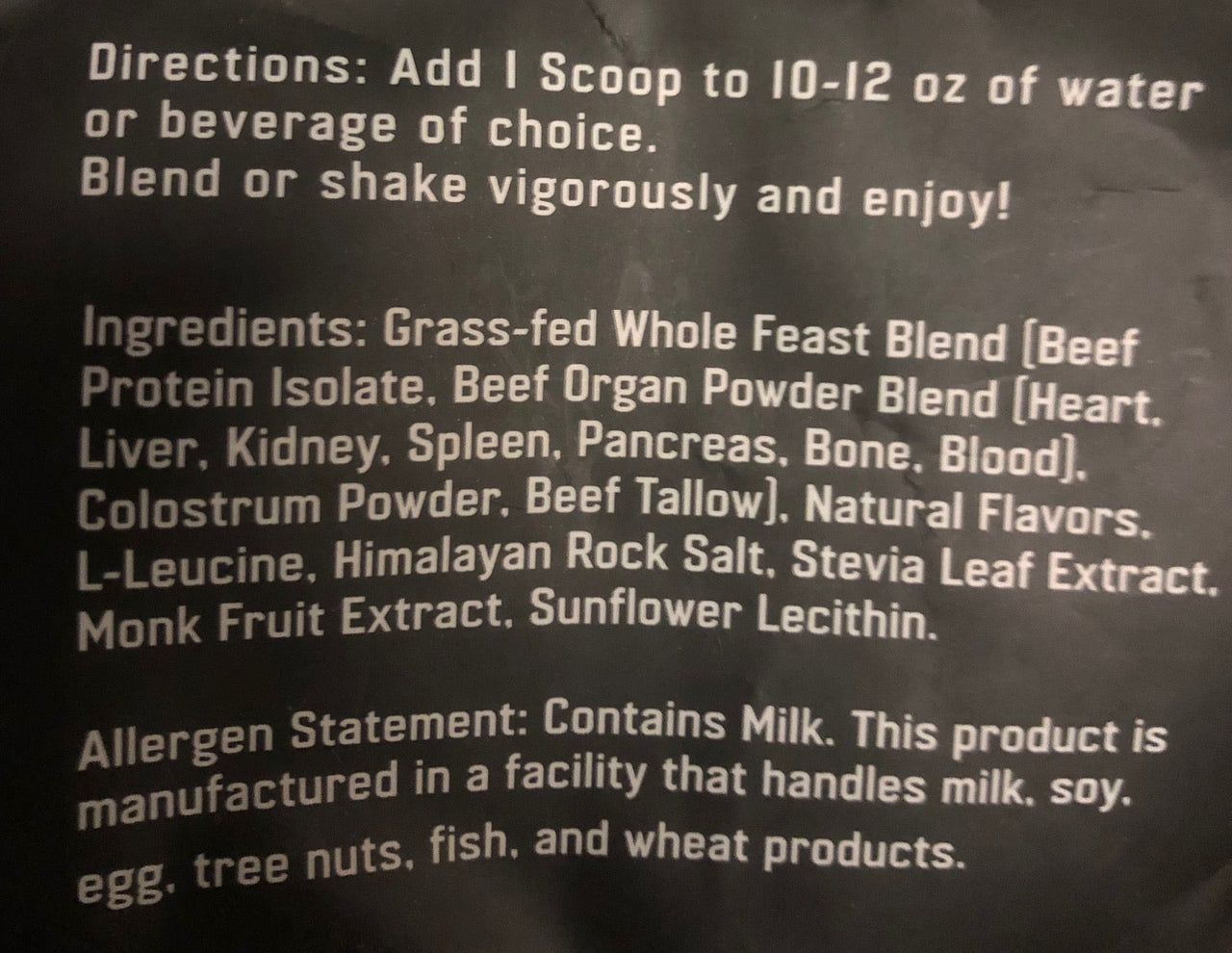 The Fittest | The Whole Feast, Grass-Fed Nose-to-Tail Protein Blend | Butter Vanilla | 780g (approx 30 servings)