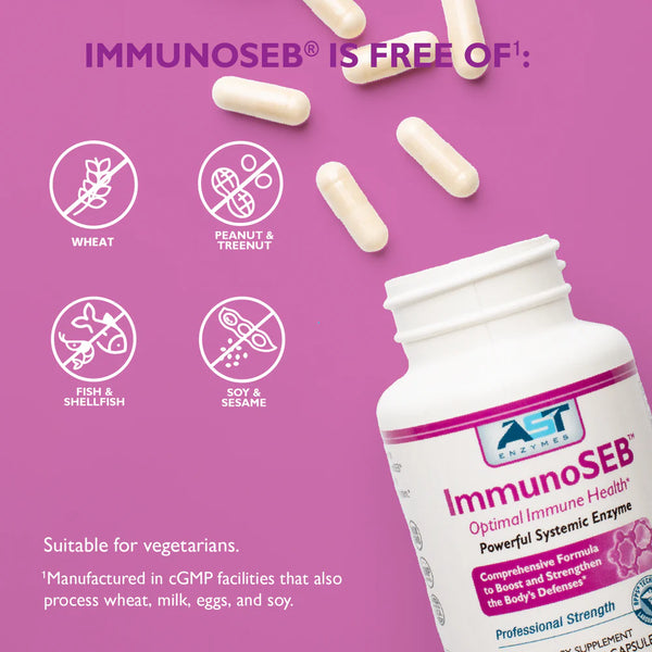 AST Enzymes - Immuno SEB - Systemic Enzyme Formula (60 Capsules)
