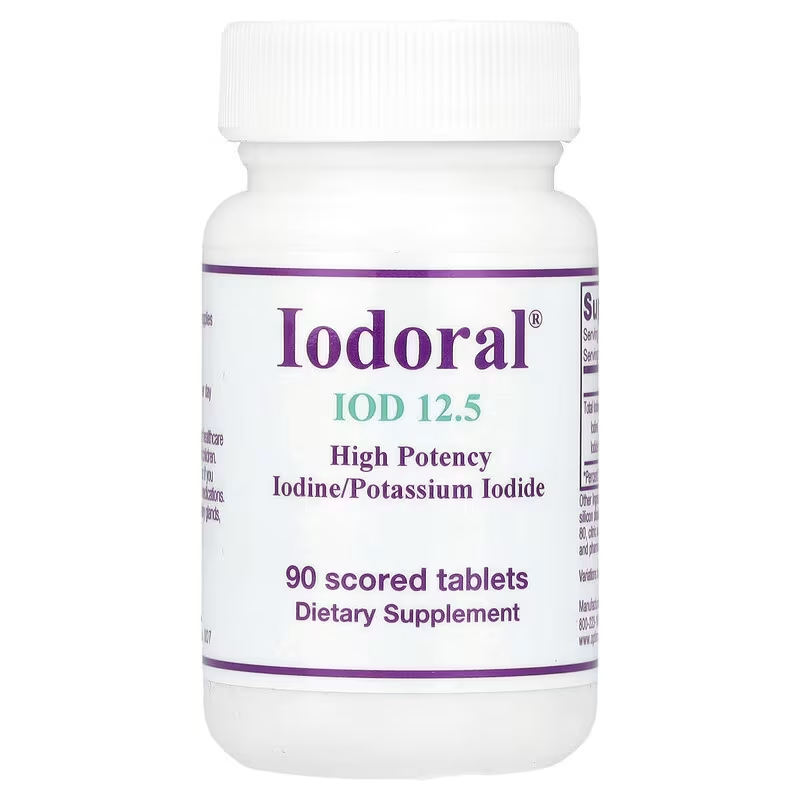 Optimox Iodoral (12.5mg) 90 tabs - Iodine supplement