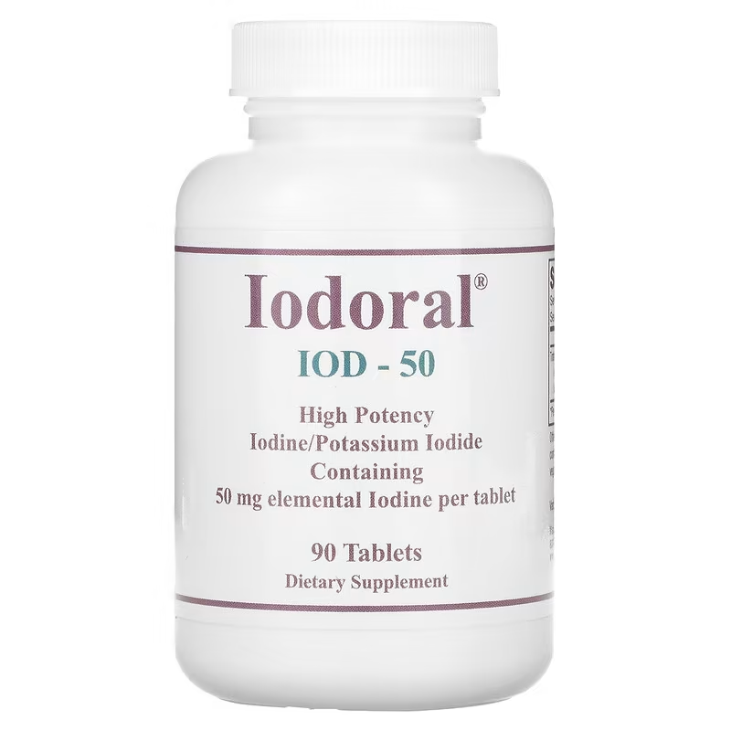 Optimox Iodoral (50mg) 90 tabs - Iodine supplement