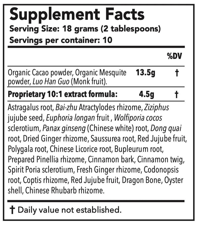 Jing Herbs - Coco Qi Latte Botanical Cacao Blend - Herbal Drink Mix (180g)