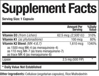 Thumbnail for Arthur Andrew Medical - KD Ultra - Full Spectrum Vitamin K2 with Vegan D3 (30caps)
