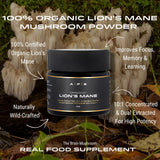 Thumbnail for APE Nutrition - Organic Lion’s Mane Mushroom Powder | 8:1 Extract (40g)