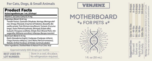 Venjenz - MOTHERBOARD for Pets | Complete Immune Formula