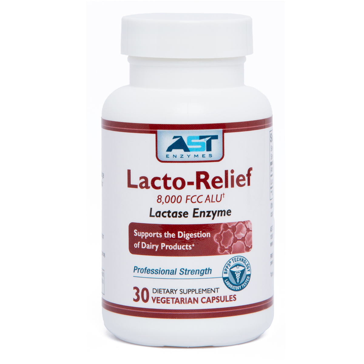 AST Enzymes Lacto-Relief - Milk & Cheese Digestion (30 vegicaps)