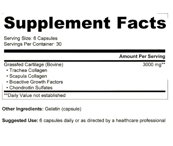 Ancestral Supplements - Grass Fed Living Collagen (180 capsules / 500mg)