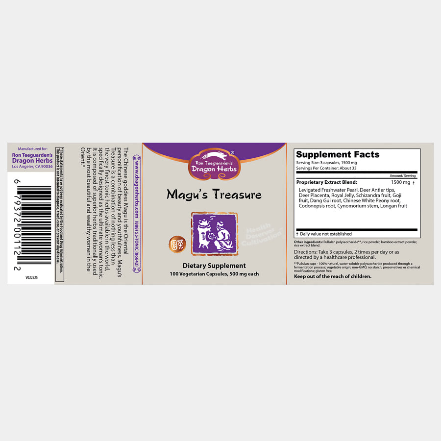 Dragon Herbs - Magu's Treasure Women's Tonic Formula (100Caps/500mg)