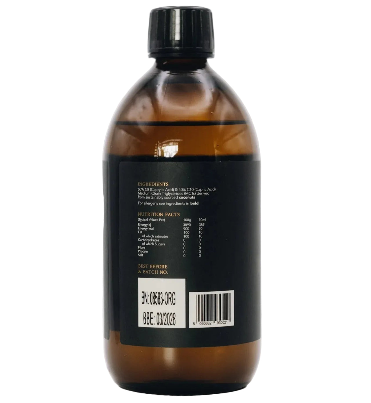 APE Nutrition - Organic C8 & C10 MCT Oil | Coconut-Derived | Palm Oil Free (473ml)