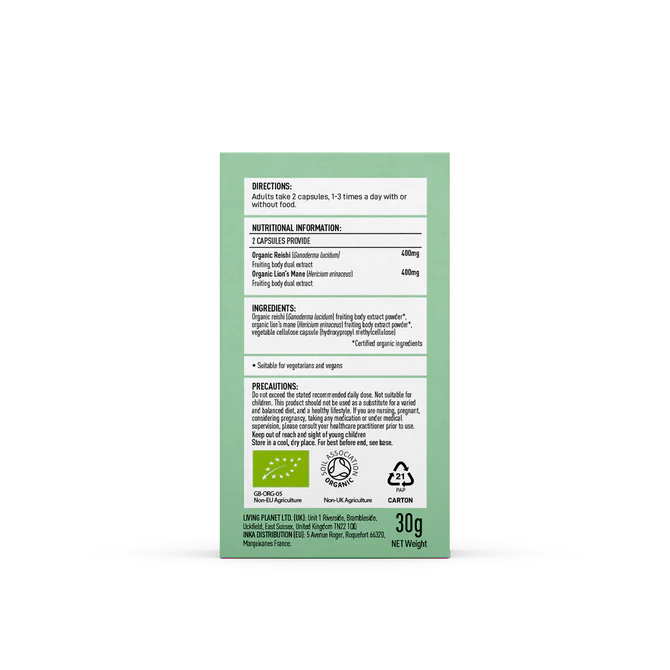 Mushrooms 4 Life - Organic Myco-Zen Mushroom (60 Caps/400mg)