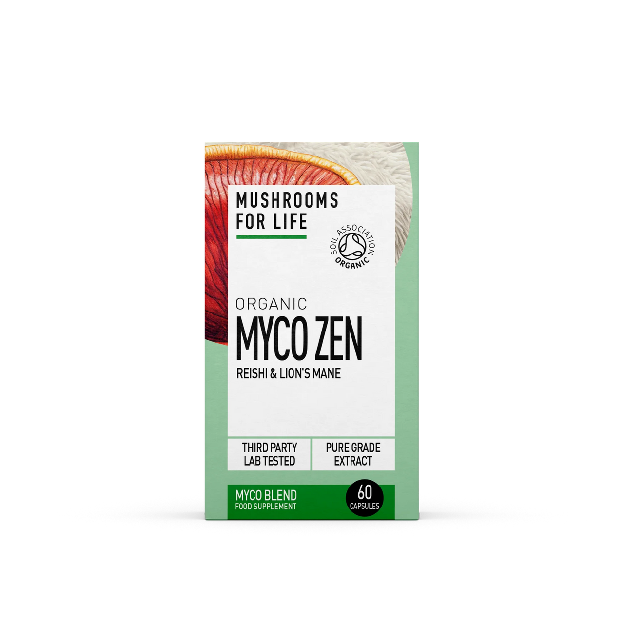 Mushrooms 4 Life - Organic Myco-Zen Mushroom (60 Caps/400mg)