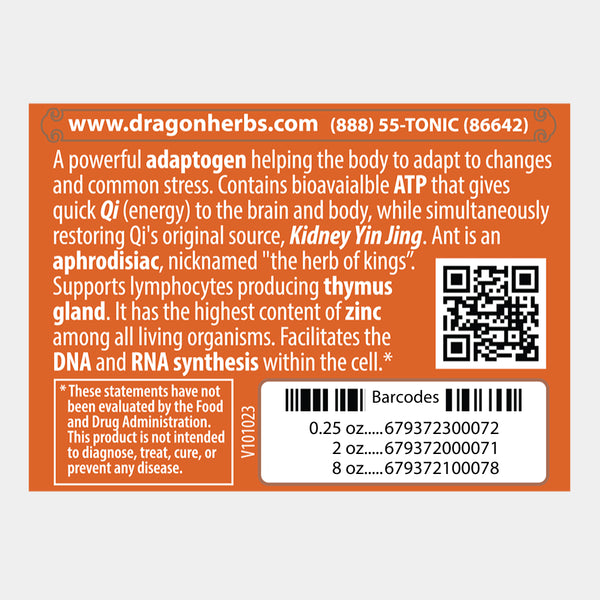 Dragon Herbs - Changbai Mountain Ant Mini Drops (7.4ml/0.25fl.oz)
