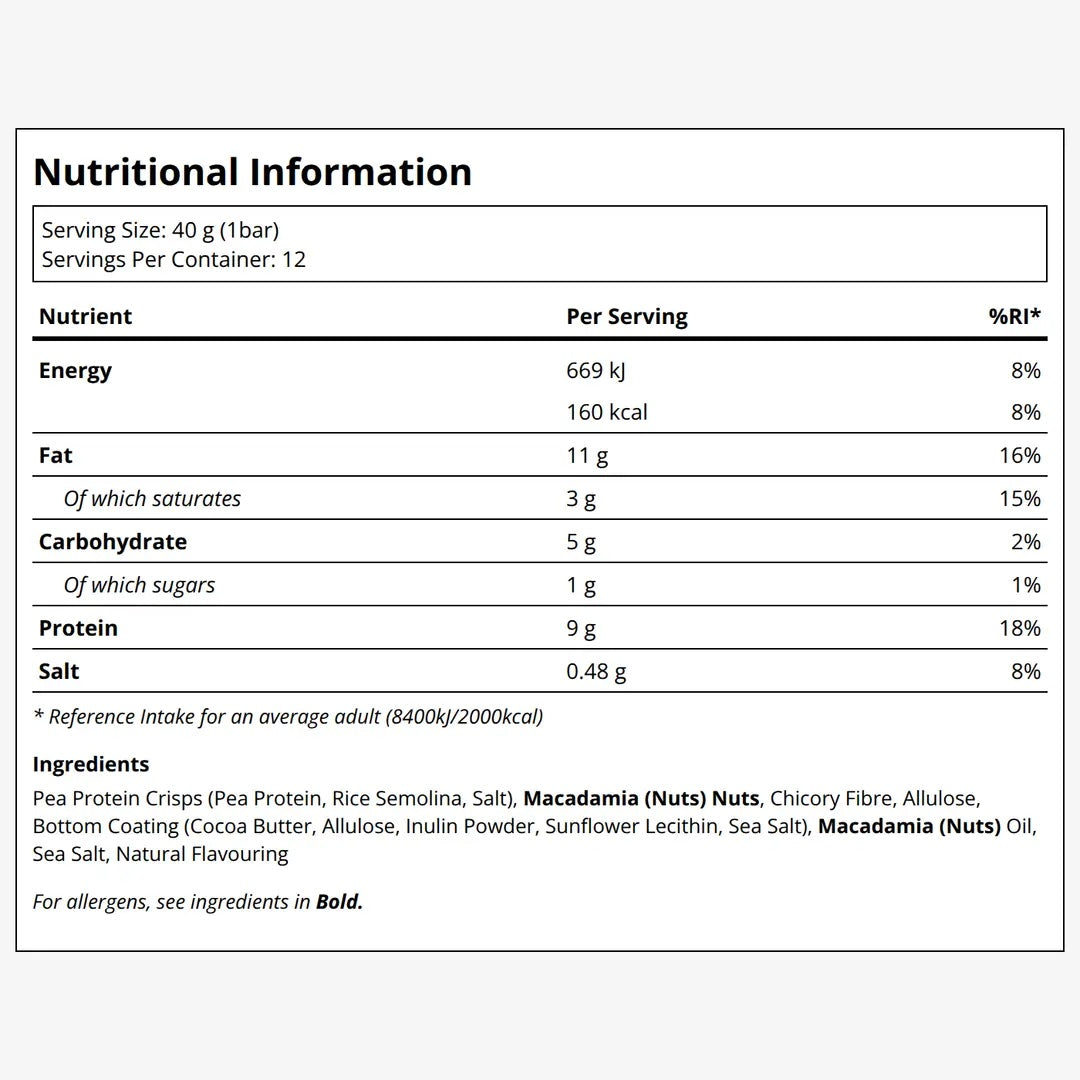 Blueprint | Macadamia Protein Bar - Variety Pack - 12 Bars