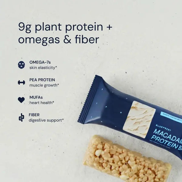 Blueprint | Macadamia Protein Bars - White Cocoa Butter (12x40g Bars)