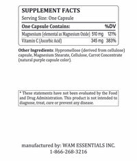Thumbnail for Dr Wong’s WAM Essentials - Magscorbate™ Magnesium & Vitamin C (90 Capsules)